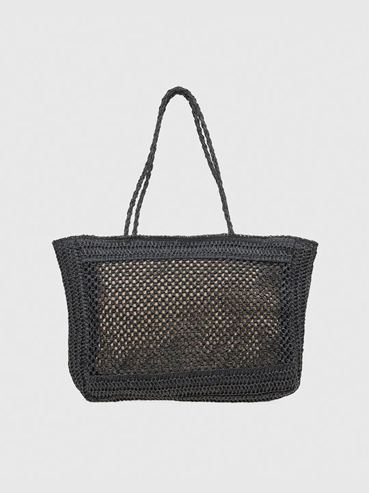 Black Straw Tote Bag – Mar Y Sol Boutique