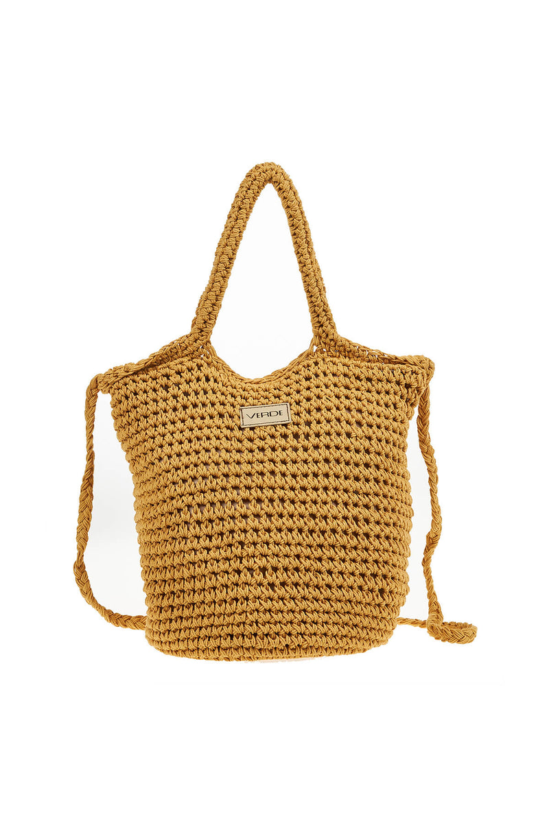 Yellow Crochet Bag