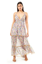 Lilac Floral Maxi Dress
