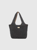 Black Straw Bag