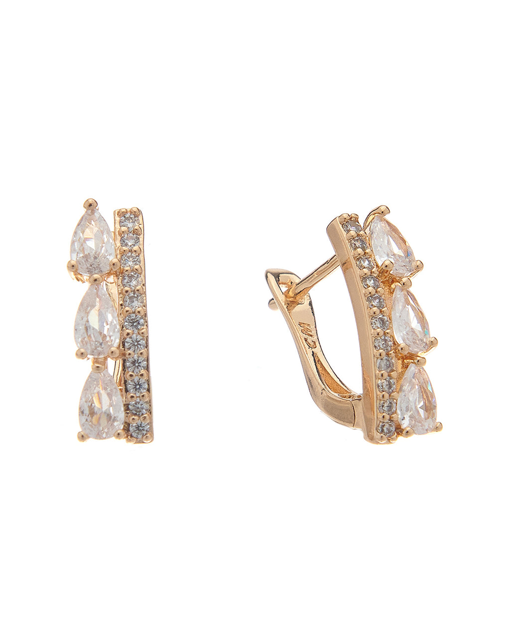 [Golden dew] 韓国☆18K Gold☆Mayrose Earring Cultural Blessings - 'Blossom' 999.9 Gold Earrings | 86942E