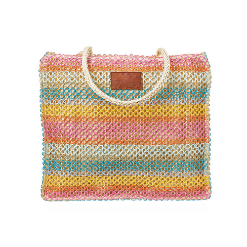 Colorful Straw Beach Bag