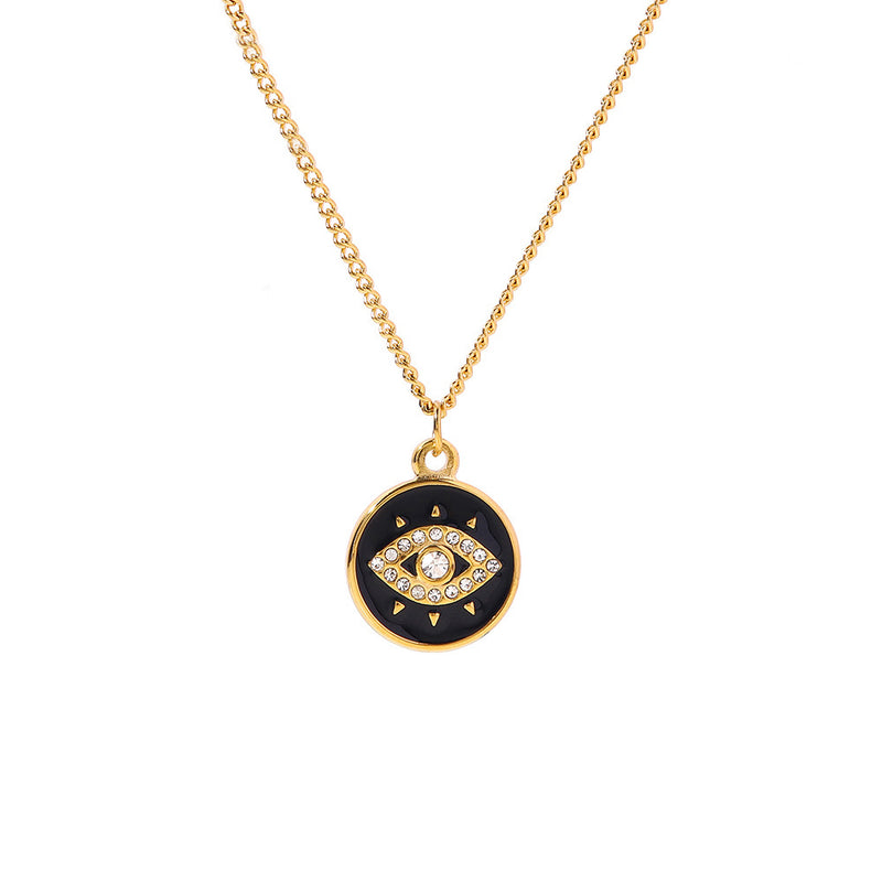 Round Evil Eye Necklace