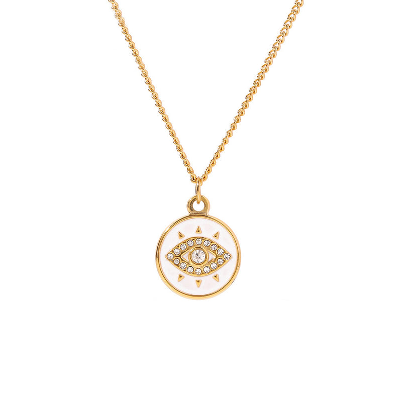 Round Evil Eye Necklace