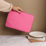 Beaded Handmade Pink Clutch Bag
