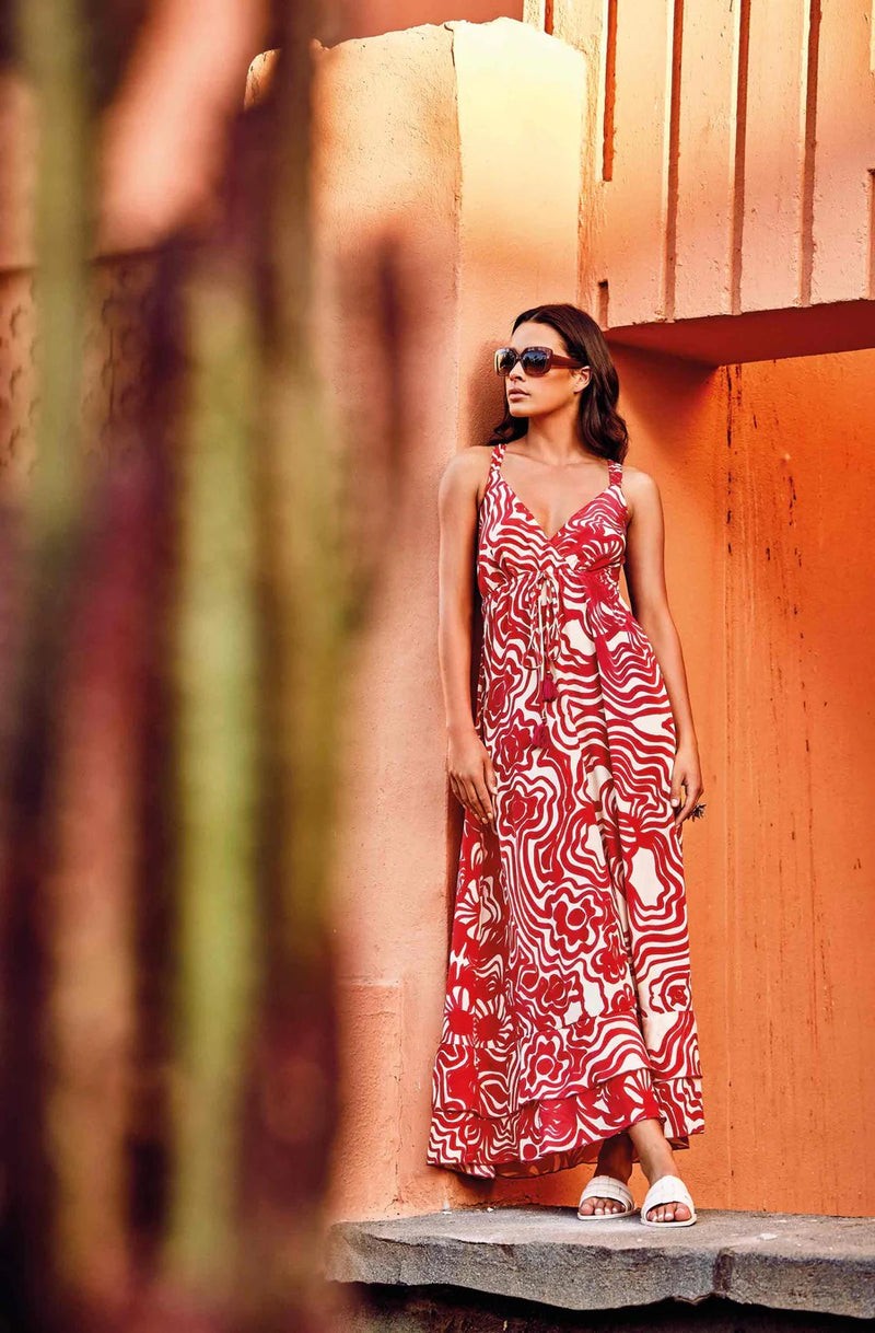 thumbnail image 2 of City Chic Women's Lidia Dress - Flattering Midi Dress With Sweetheart Neckline & Ruffle Hem 2 of 11
