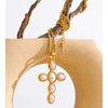 Pearls Cross Pendant Necklace