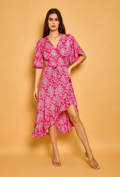 pink silk wrap dress Blush Pink Silk Dress, Silk Dress, Wrap Dress, Bridesmaid Dress, Wedding Guest Dress, Women Dress, Evening Dress, Long Dress
