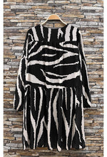 Zebra Print Loose Dress