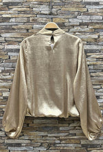 Beige Viscose Blouse