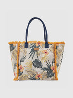 Tropical Print Beach Bag