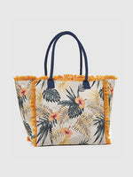 Tropical Print Beach Bag