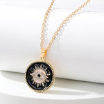 Round Evil Eye Necklace