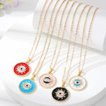 Round Evil Eye Necklace