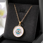 Round Evil Eye Necklace