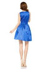 Mini Blue Wide Bottom Dress - So Chic Boutique