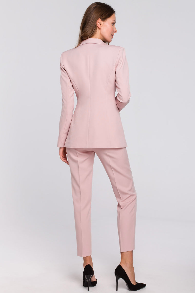 Single Button Powder Pink Blazer - So Chic Boutique