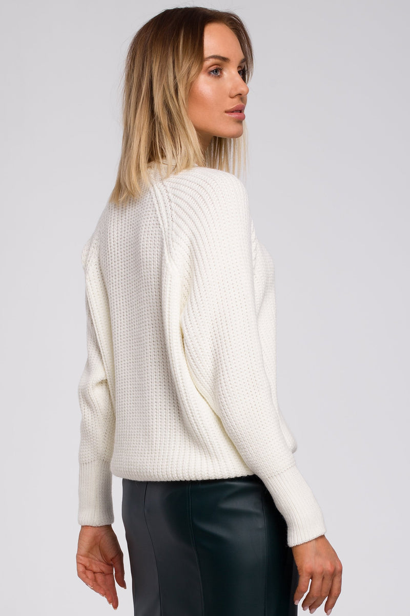 Classic Ecru Sweater - So Chic Boutique