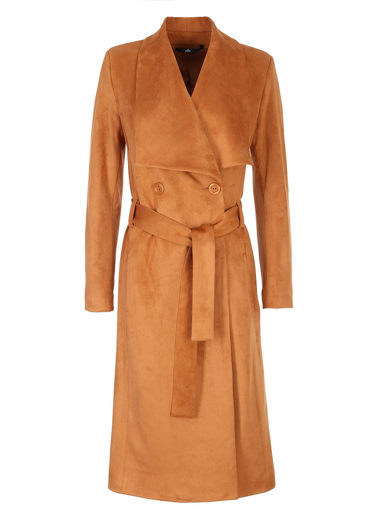 Caramel Coat With A Shawl Collar - So Chic Boutique