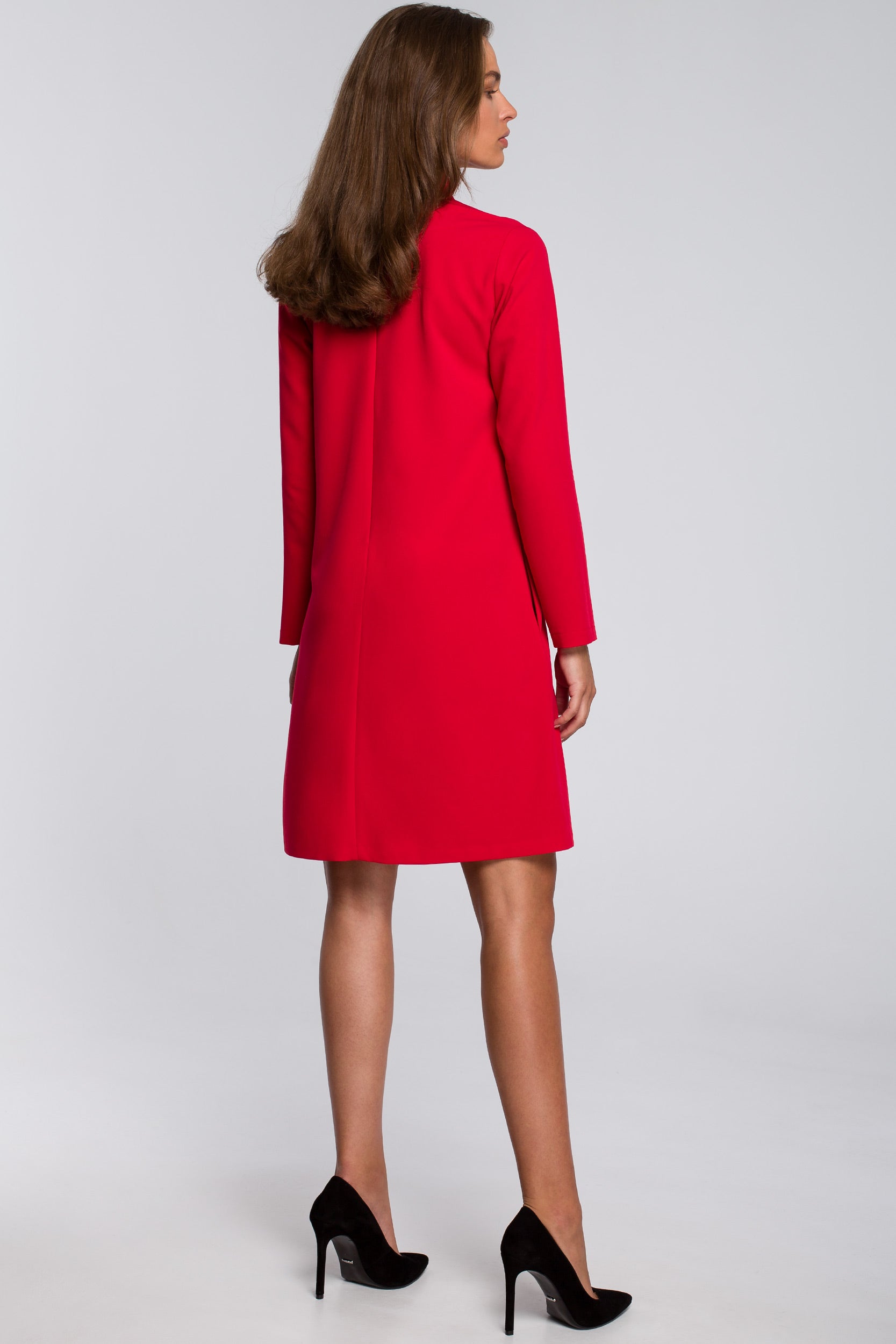Red Shift Dress With Chiffon Scarf Mar Y Sol Boutique Red Shift Dress With Chiffon Scarf Mar Y Sol Boutique