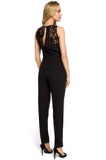 Lace Detail Black Chic Jumpsuit - So Chic Boutique
